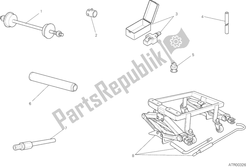All parts for the Workshop Service Tools, Frame of the Ducati Scrambler Flat Track Thailand 803 2016